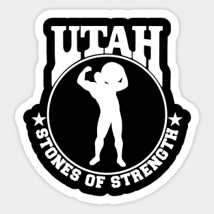 Utah Stones of Strength Berserker T Shirt Sticker